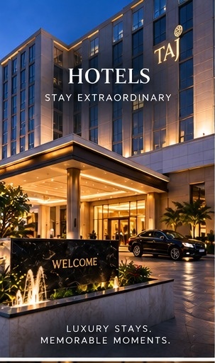 Luxury Hotel Facade and Arrival Experience